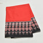 printed semi mul cotton saree with printed ajrak boarder