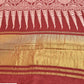 Modal silk saree with ajrakh print without boarder