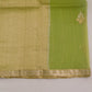 Pure Organza silk dual tone saree with small golden silver boarder and butti