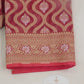 Pure Banarasi chanderi cotton saree with golden zari all over and zari boarder