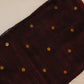 Matka linen saree with hand woven sequins and muslin pallu with tassles