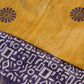 Pure gicha tussar saree with geometric butti