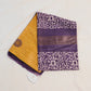 Pure gicha tussar saree with geometric butti