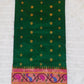 Pure silk gadhwal paithani with golden zari butti and peacock boarder