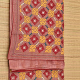 Pure Tussar Silk saree with Gujrati handwork