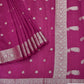 Soft Organza Banarasi saree with golden zari border and golden butti