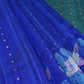 Pure Matka linen silk with muslin pallu and handwoven sequins